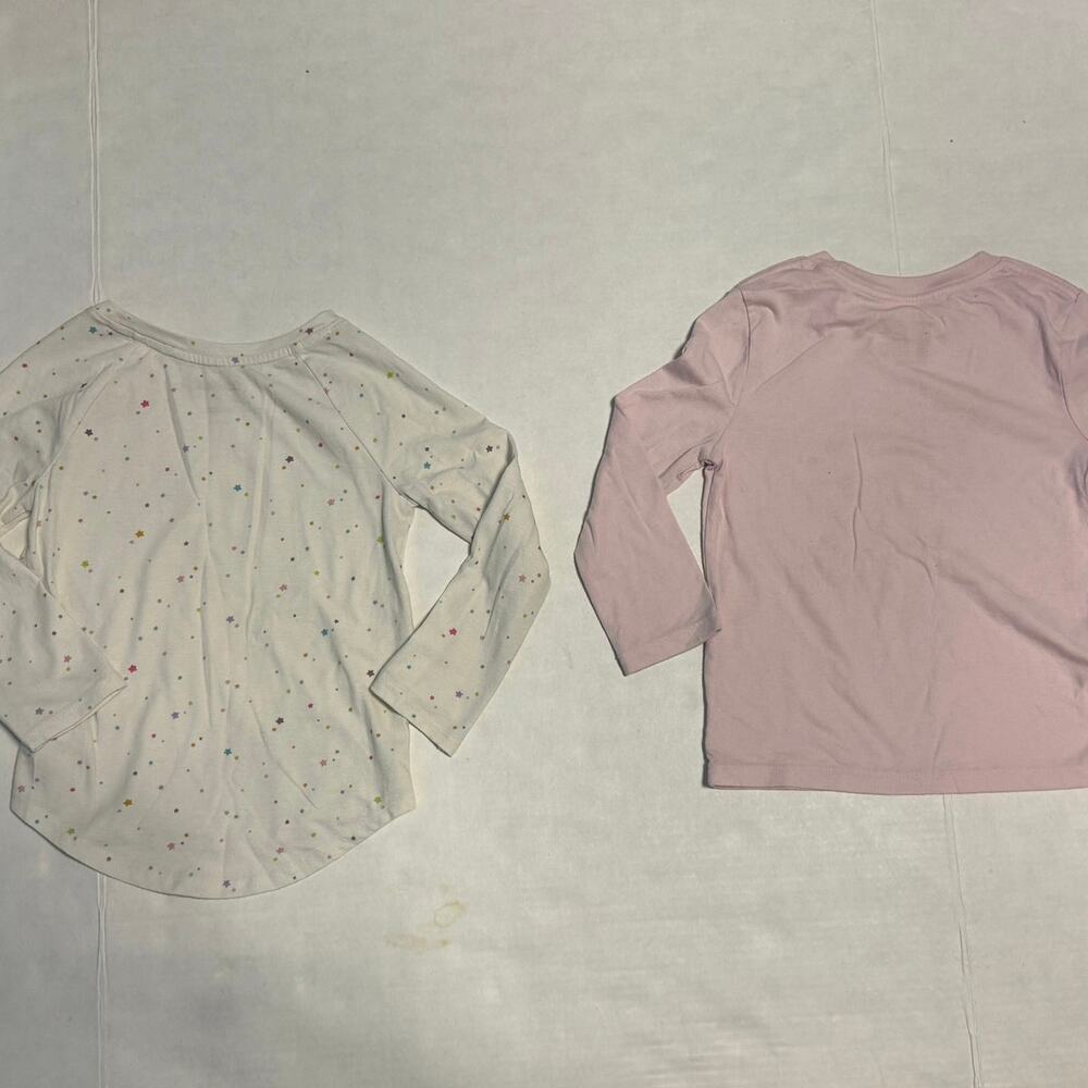 Lot of 2‎ Cat & Jack Girls 4T Long Sleeve Shirt School Autumn Casual Everyday - Picture 2 of 11